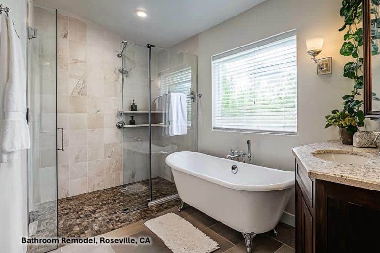 Bathroom Remodeling Renovation in Roseville, CA - with Condor-Builders - Best construction company in Sacramento and northern California Area